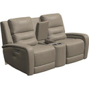 Palliser Washington Power Reclining Leather Match Loveseat with Console 41067-L8-BALI-HARVEST-MATCH IMAGE 3