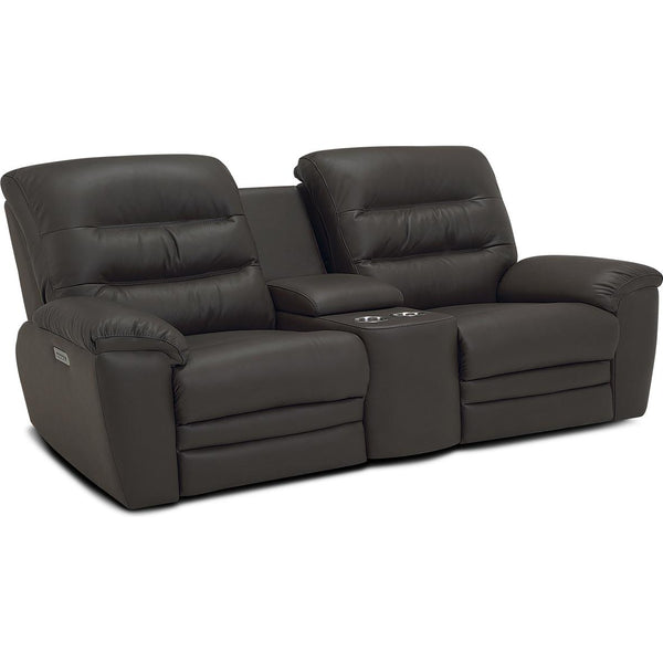 Palliser Keiran Power Reclining Leather Match Loveseat with Console 41500-L8-SOLANA-MOUNTAIN-MATCH IMAGE 1