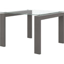 Verbois Square Dining Table with Glass Top BOB 4242 D Dining Table IMAGE 1