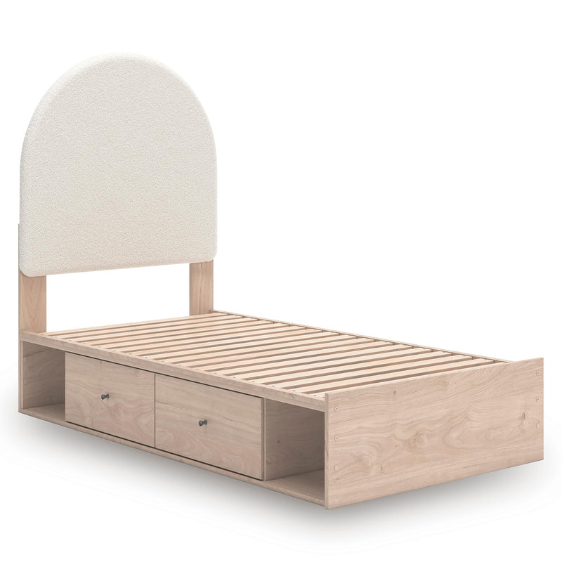 Signature Design by Ashley Arloster PCB1566B6 Twin Upholstered Panel Bed with Storage IMAGE 7