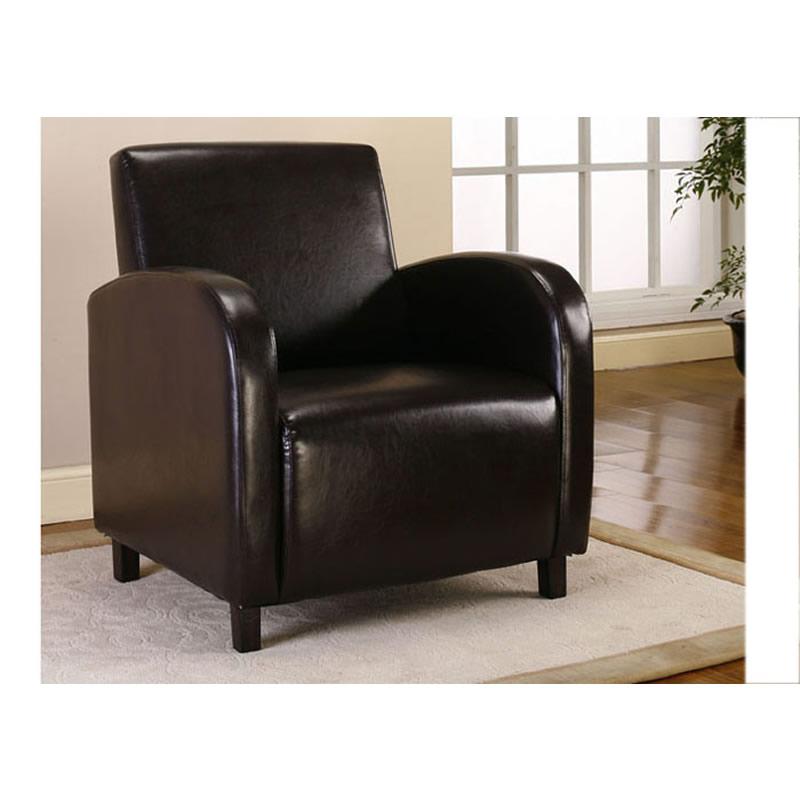 Monarch Stationary Leather look Accent Chair I 8050 IMAGE 1