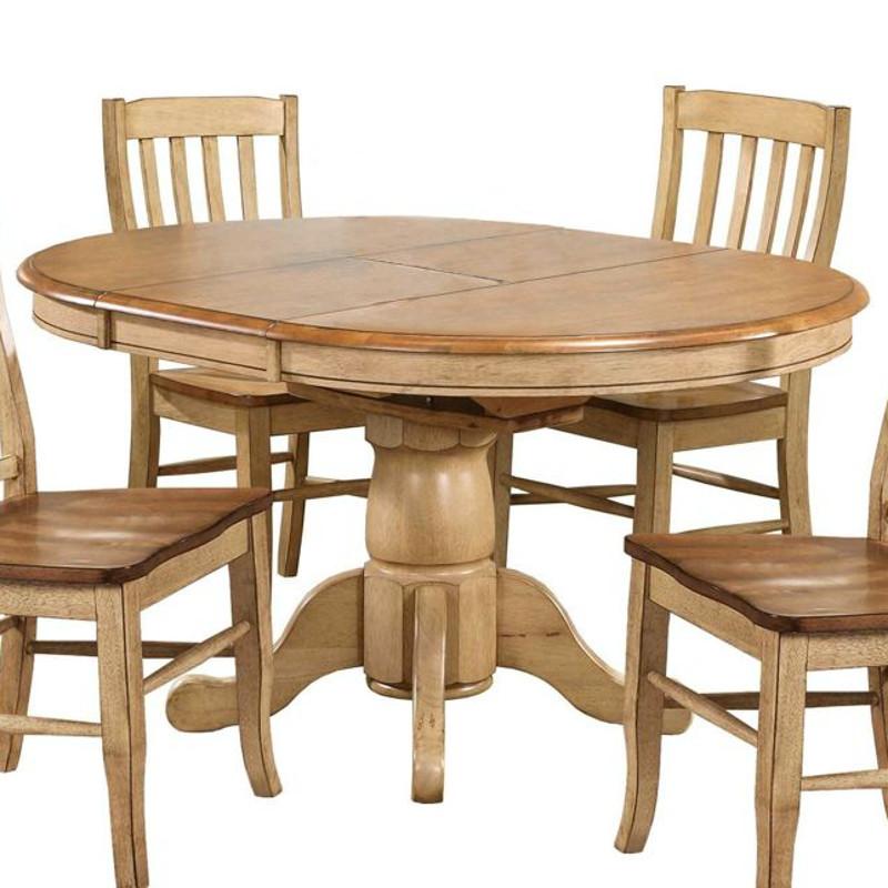 Winners Only Round Quails Run Dining Table with Pedestal Base DQ14257W IMAGE 1