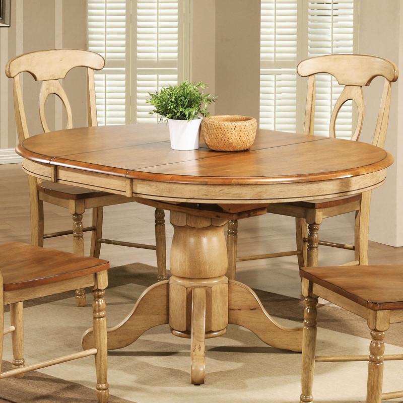 Winners Only Round Quails Run Dining Table with Pedestal Base DQ14257W IMAGE 3