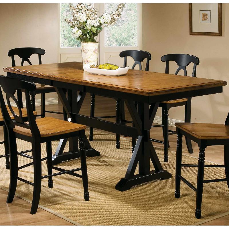 Winners Only Quails Run Counter Height Dining Table with Trestle Base DQT13678AE IMAGE 3