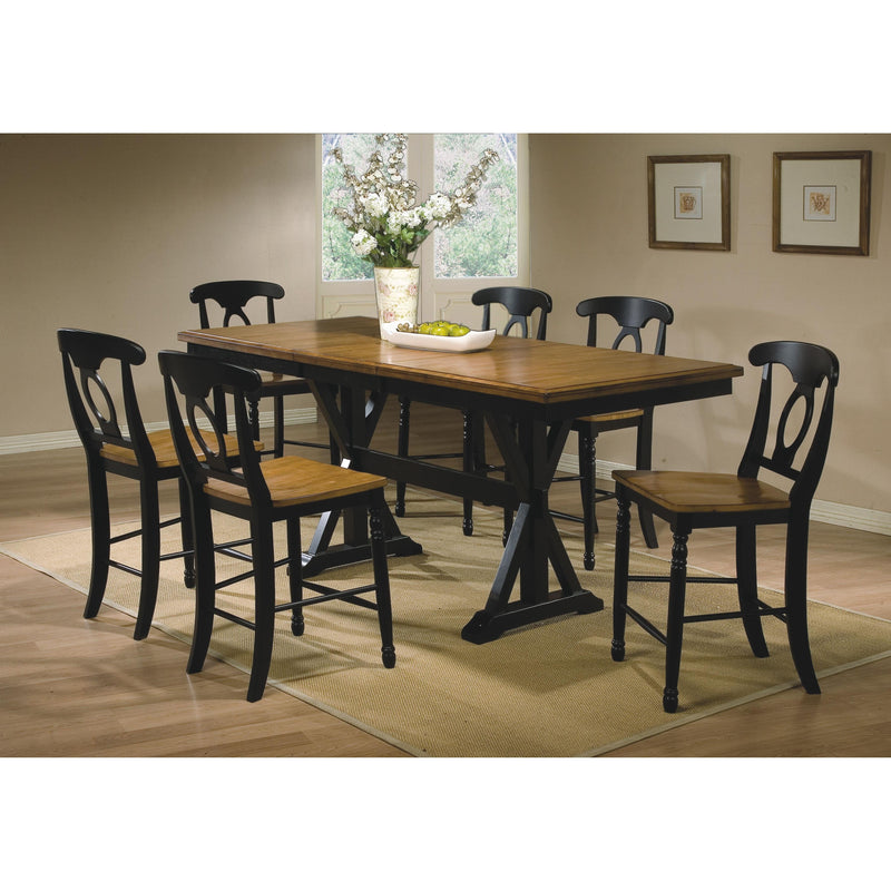 Winners Only Quails Run Counter Height Dining Table with Trestle Base DQT13678AE IMAGE 4