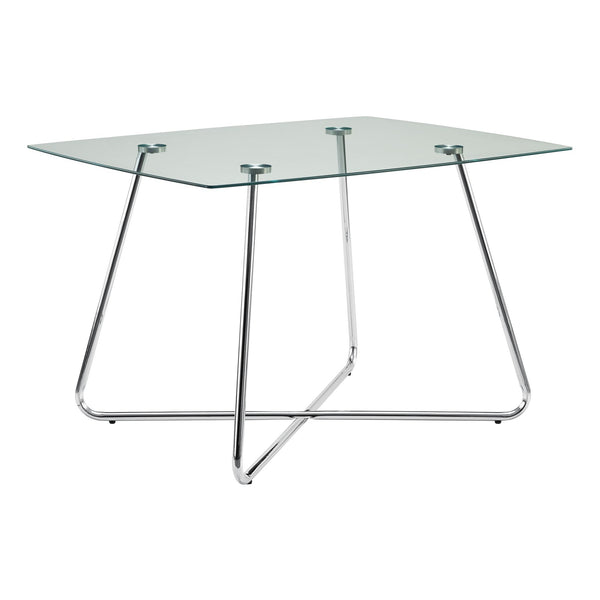 Monarch Dining Table with Glass Top & Trestle Base I 1069 IMAGE 1