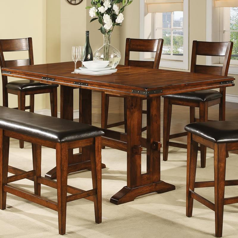 Winners Only Mango Counter Height Dining Table with Trestle Base DMGT3678 IMAGE 1