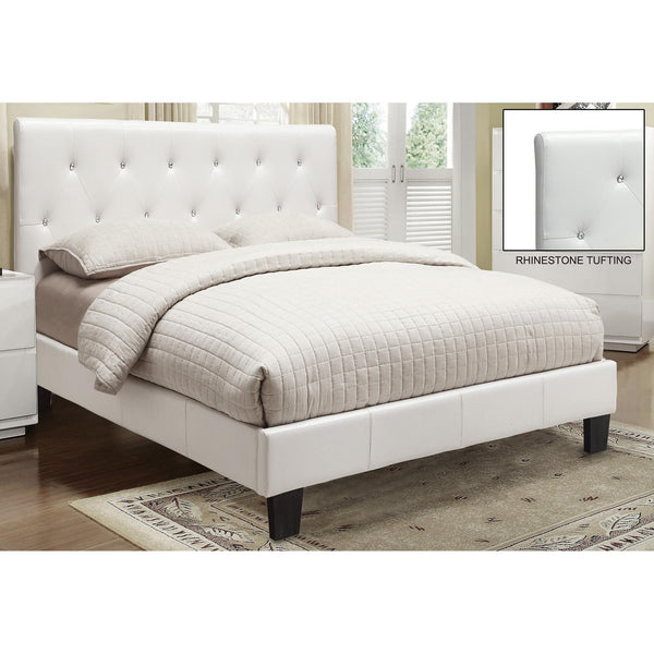 Worldwide Home Furnishings Glitz Queen Bed 101-820Q-WT IMAGE 1