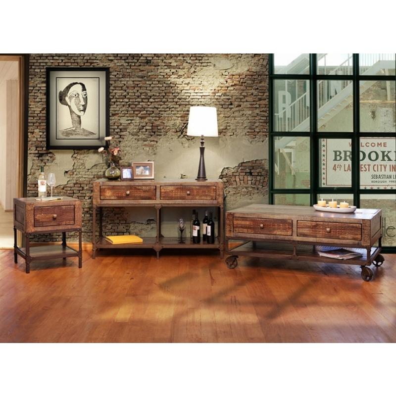International Furniture Direct Urban Gold Sofa Table IFD560SOFA IMAGE 3