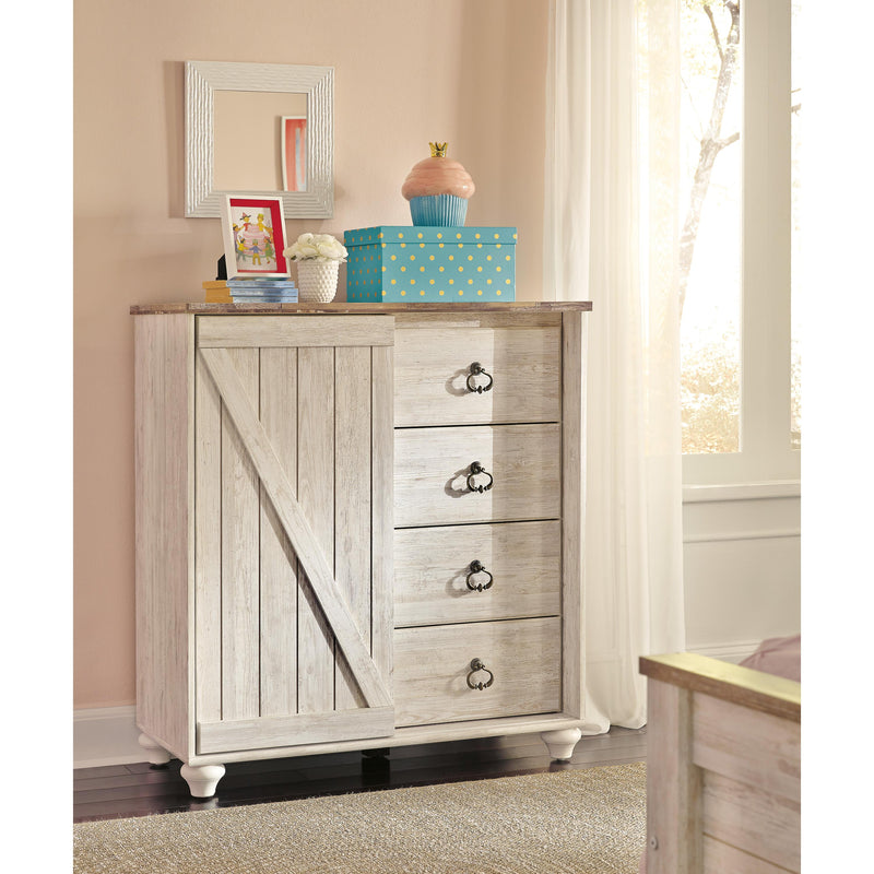 Signature Design by Ashley Willowton 4-Drawer Kids Chest B267-48 IMAGE 2