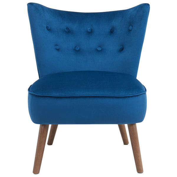 Worldwide Home Furnishings Elle Stationary Fabric Accent Chair 403-340BLU IMAGE 1