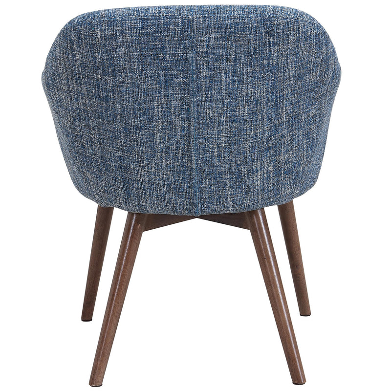 Worldwide Home Furnishings Minto Stationary Fabric Accent Chair 403-194BLU IMAGE 3