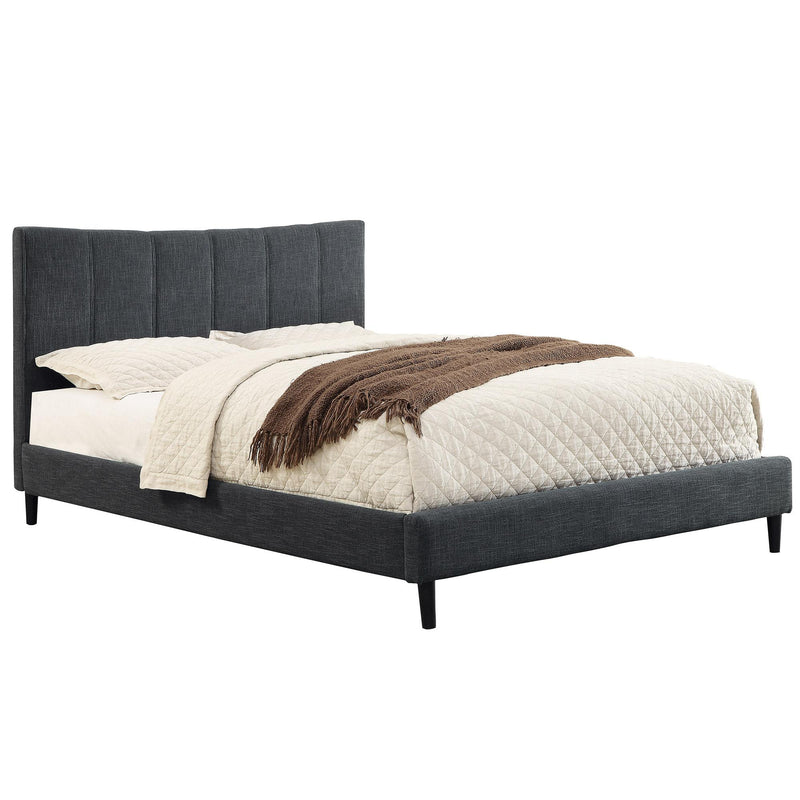 Worldwide Home Furnishings Rimo Full Upholstered Platform Bed 101-268D-GY IMAGE 1