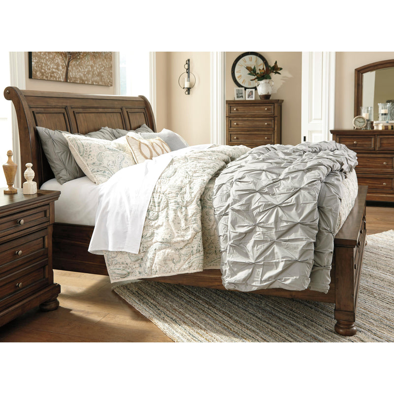 Signature Design by Ashley Flynnter Queen Sleigh Bed with Storage B719-77/B719-74/B719-98 IMAGE 5