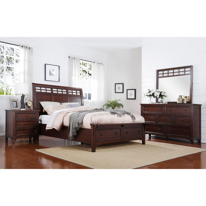Winners Only Retreat King Sleigh Bed with Storage BR1001KS IMAGE 3