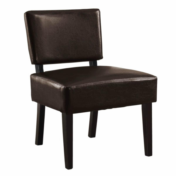 Monarch Stationary Leather Look Accent Chair I 8284 IMAGE 1