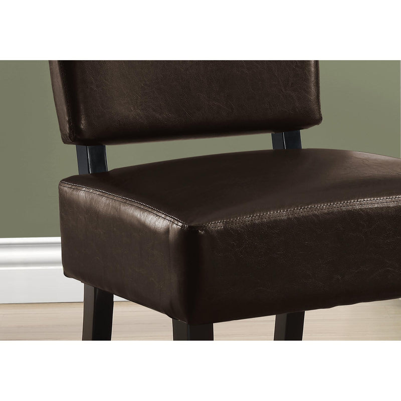 Monarch Stationary Leather Look Accent Chair I 8284 IMAGE 2