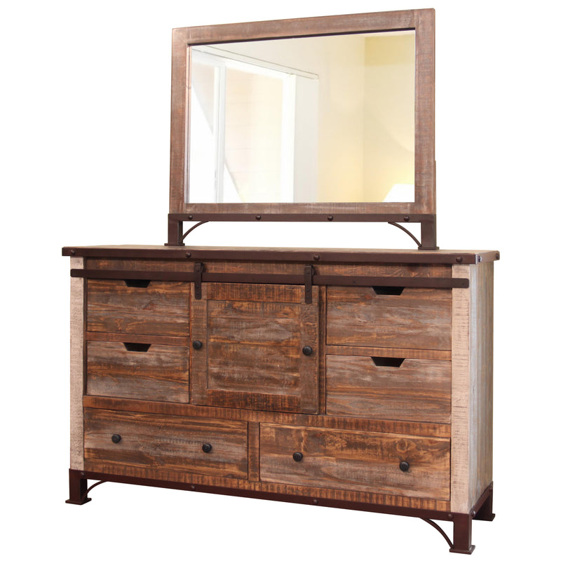 International Furniture Direct Antique 6-Drawer Dresser IFD969DSR IMAGE 4
