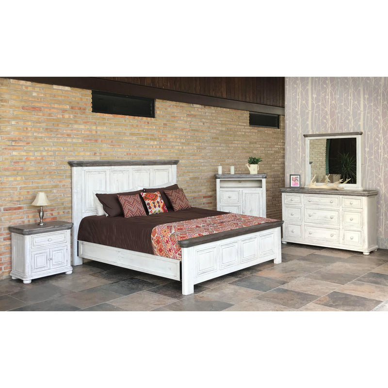 International Furniture Direct Luna Queen Panel Bed IFD768HDBD-Q/IFD768PLTFRM-Q IMAGE 2