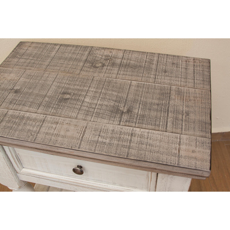 International Furniture Direct Stone 1-Drawer Nightstand IFD4690NTS IMAGE 4