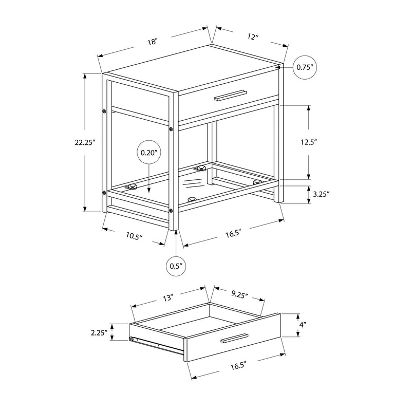 Monarch Accent Table I 3503 IMAGE 5