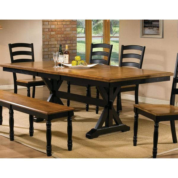 Winners Only Quails Run Dining Table with Trestle Base DQ14284AE IMAGE 1