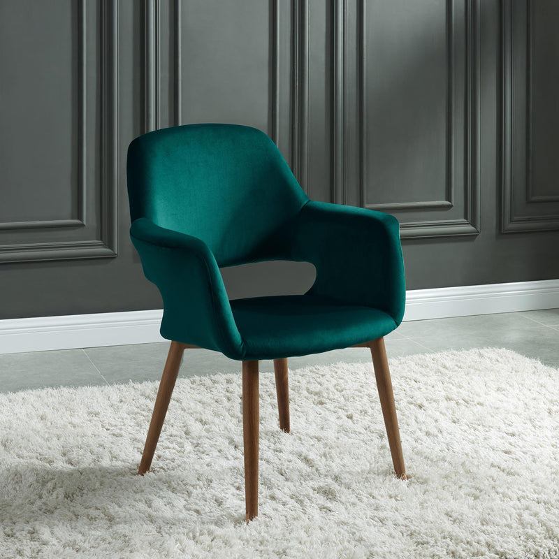Worldwide Home Furnishings Miranda Stationary Fabric Accent Chair 403-405GN IMAGE 2