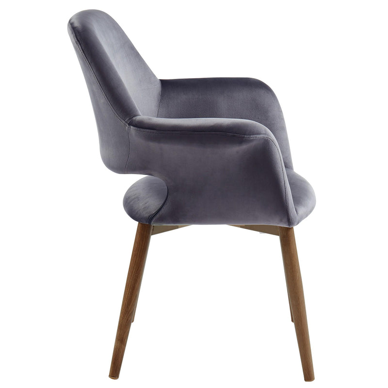 Worldwide Home Furnishings Miranda Stationary Fabric Accent Chair 403-405GY IMAGE 3
