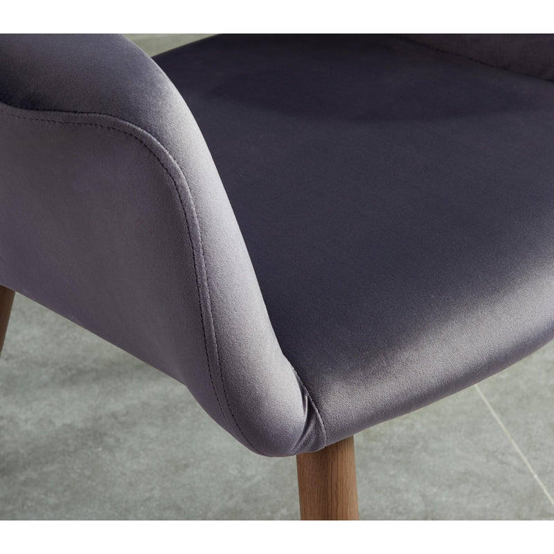 Worldwide Home Furnishings Miranda Stationary Fabric Accent Chair 403-405GY IMAGE 6