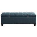 Worldwide Home Furnishings Morgan Fabric Storage Ottoman 402-262GBL IMAGE 7