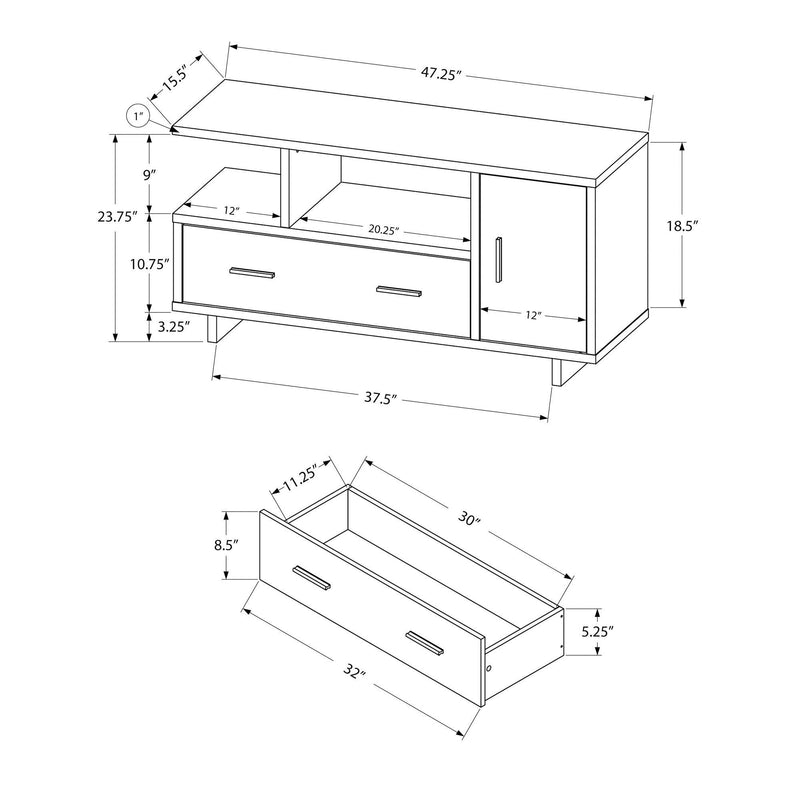 Monarch TV Stand with Cable Management I 2804 IMAGE 5