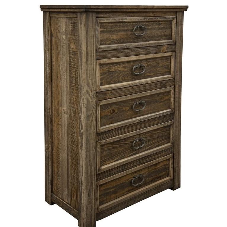 International Furniture Direct Montana 5-Drawer Chest IFD1141CHT IMAGE 1