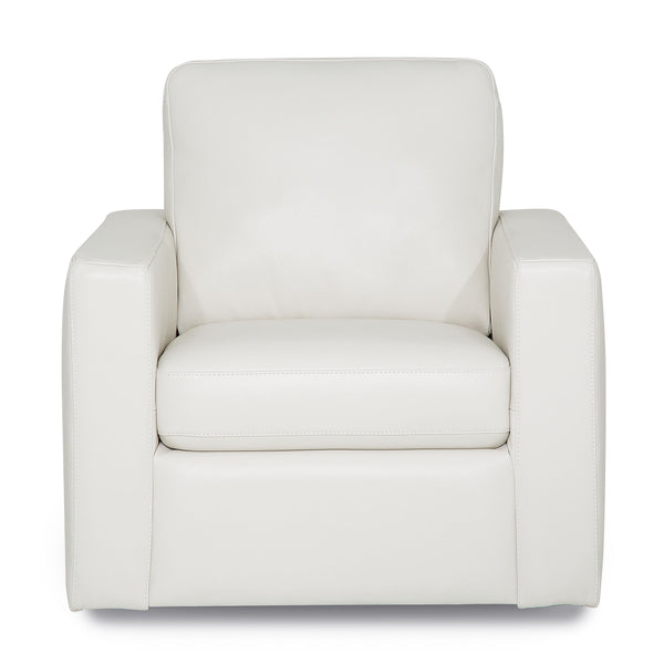 Palliser Kildonan Swivel Leather Chair 40526-73-VOLTE-WHITE IMAGE 1