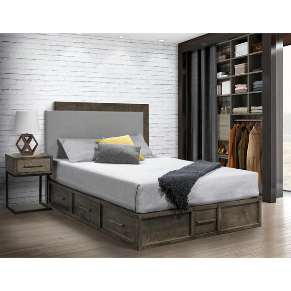 JLM Meubles-Furniture Montreal Full Upholstered Panel Bed with Storage 32000-54/32591-54-23-FOUND905V-ME9 IMAGE 1