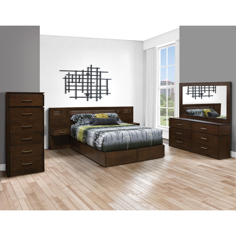 JLM Meubles-Furniture Madison 1-Drawer Nightstand 768-18-G-85-P IMAGE 2