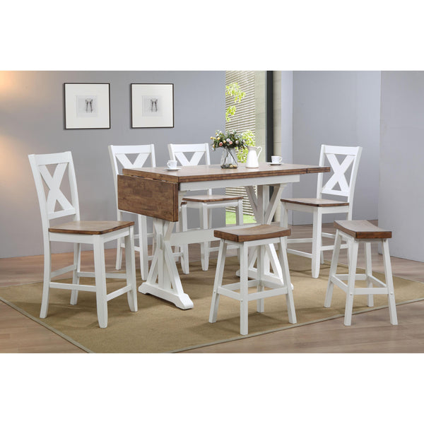 Winners Only Pacifica Counter Height Dining Table with Trestle Base DPT52866 IMAGE 1
