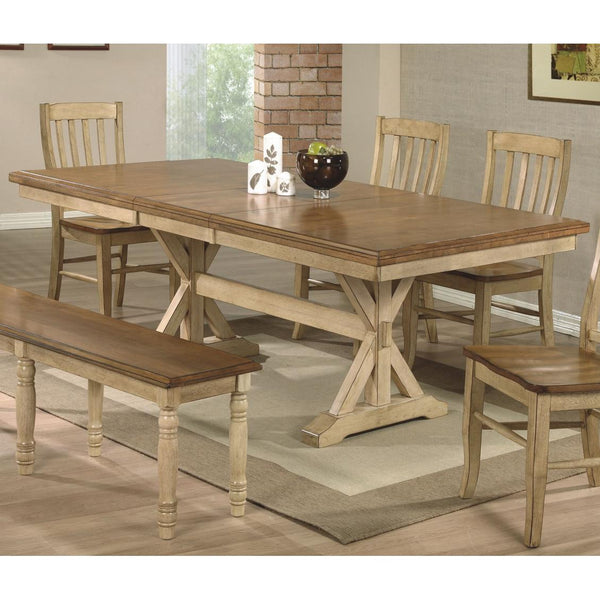 Winners Only Quails Run Dining Table with Trestle Base DQ14284W IMAGE 1