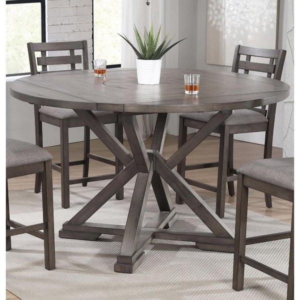 Winners Only Round Stratford Pub Height Dining Table with Pedestal Base DST36060 IMAGE 1