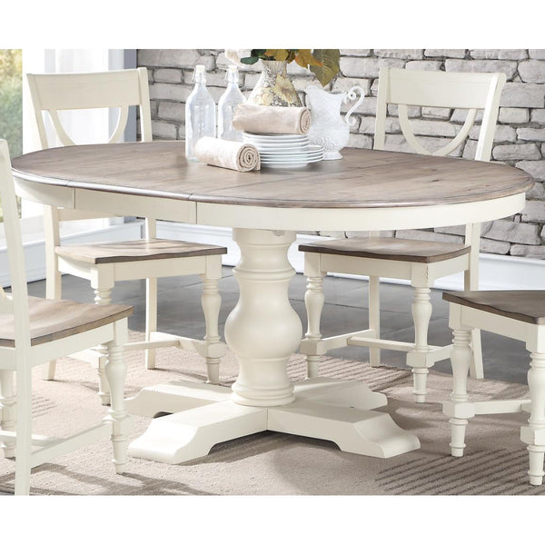 Winners Only Oval Torrance Dining Table with Pedestal Base DT34866GP IMAGE 1