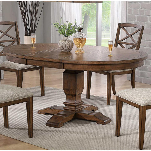 Winners Only Oval Utica Dining Table with Pedestal Base DU24866 IMAGE 1