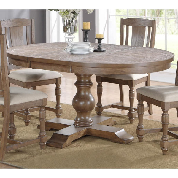 Winners Only Ovale Xcalibur Dining Table with Pedestal Base DX14866G IMAGE 1