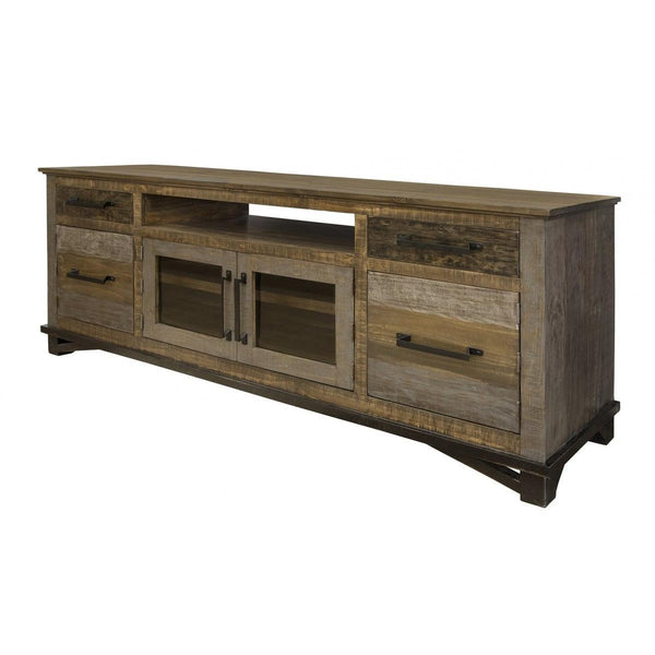 International Furniture Direct Loft Brown TV Stand IFD6441STN76 IMAGE 1