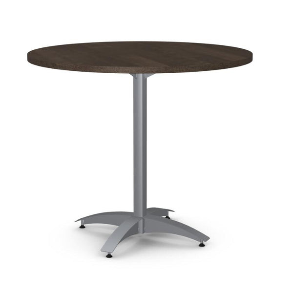 Amisco Round Billy Pub Height Dining Table with Pedestal Base 50551-42/24+90823/48 IMAGE 1