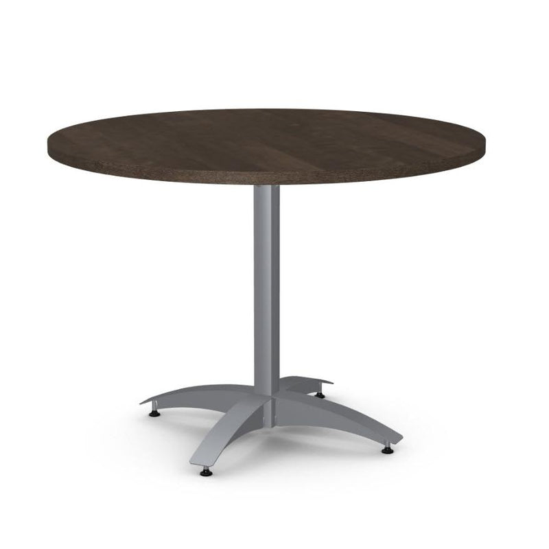 Amisco Round Billy Dining Table with Pedestal Base 50551/24+90823/48 IMAGE 1