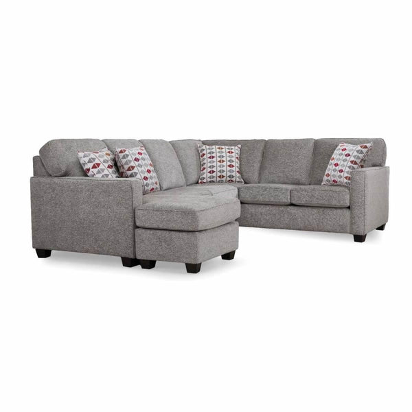 Decor-Rest Furniture Embark Fabric 2 pc Sectional 2541-20-LHFSC-RI-GRC/2541-30-RHFCS-RI-GRC IMAGE 1