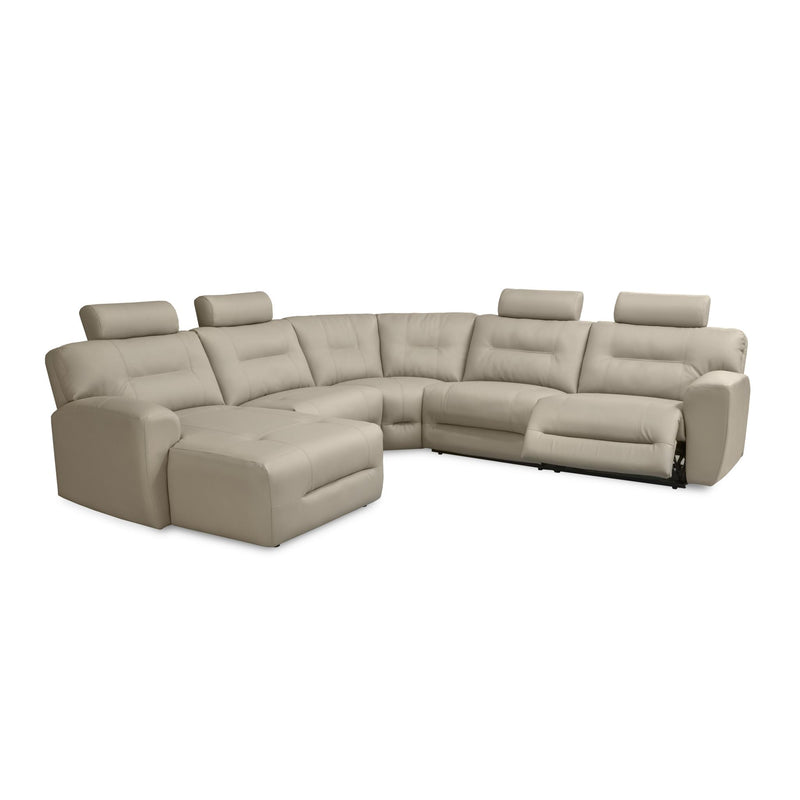 Elran Devin Power Reclining Leather Look 5 pc Sectional Devin 4014-WC 5 pc Power Sectional IMAGE 1