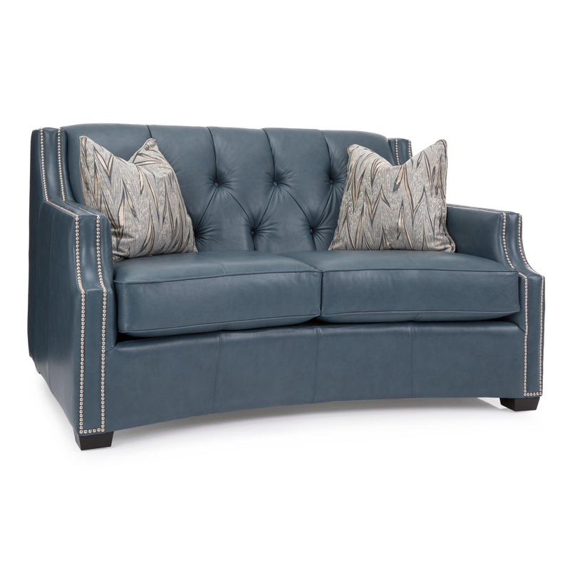 Decor-Rest Furniture Stationary Leather Loveseat 3789-L Loveseat IMAGE 1