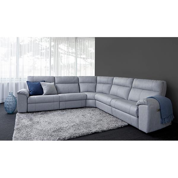 Elran Reese Reclining Fabric 5 pc Sectional Reese 4084-ICR 5 pc Sectional IMAGE 1