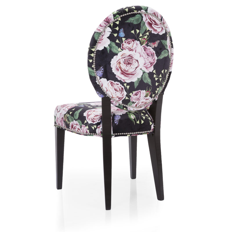 Decor-Rest Furniture Stationary Fabric Chair 2621-C Chair - Flower Pattern IMAGE 2
