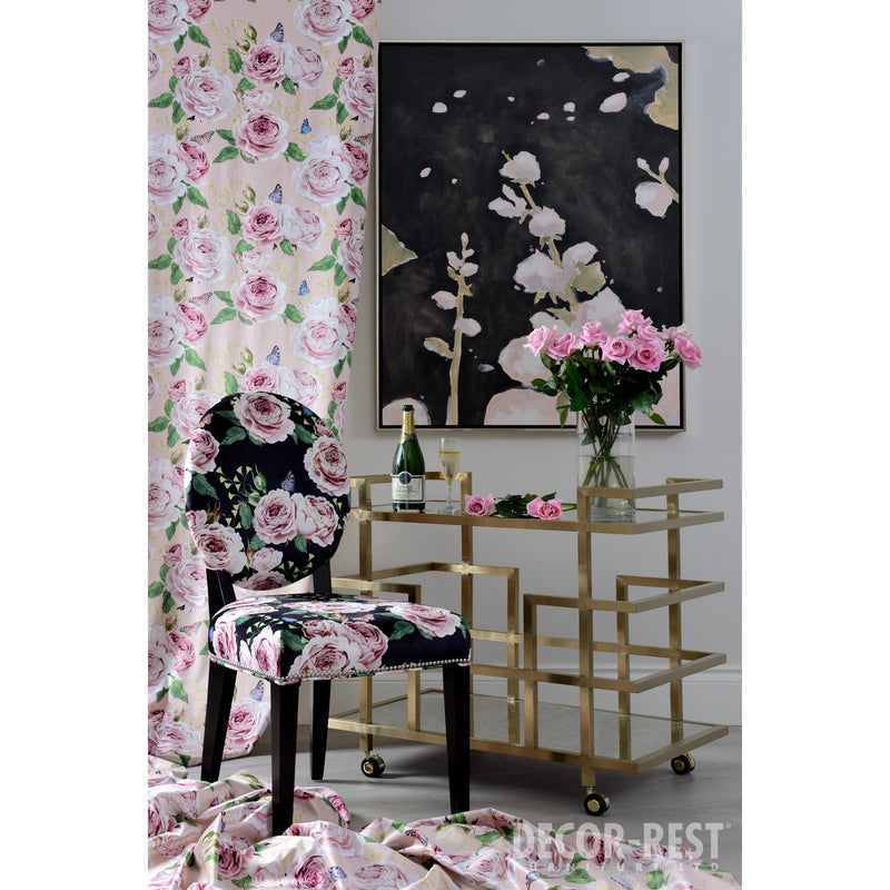 Decor-Rest Furniture Stationary Fabric Chair 2621-C Chair - Flower Pattern IMAGE 3
